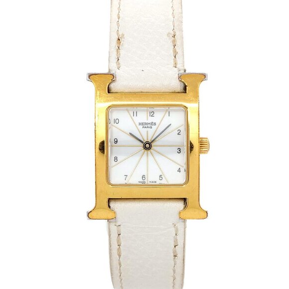 HERMES H Watch HH1.201 Quartz White Dial Ladies Watch 90268247 - Picture 1 of 8